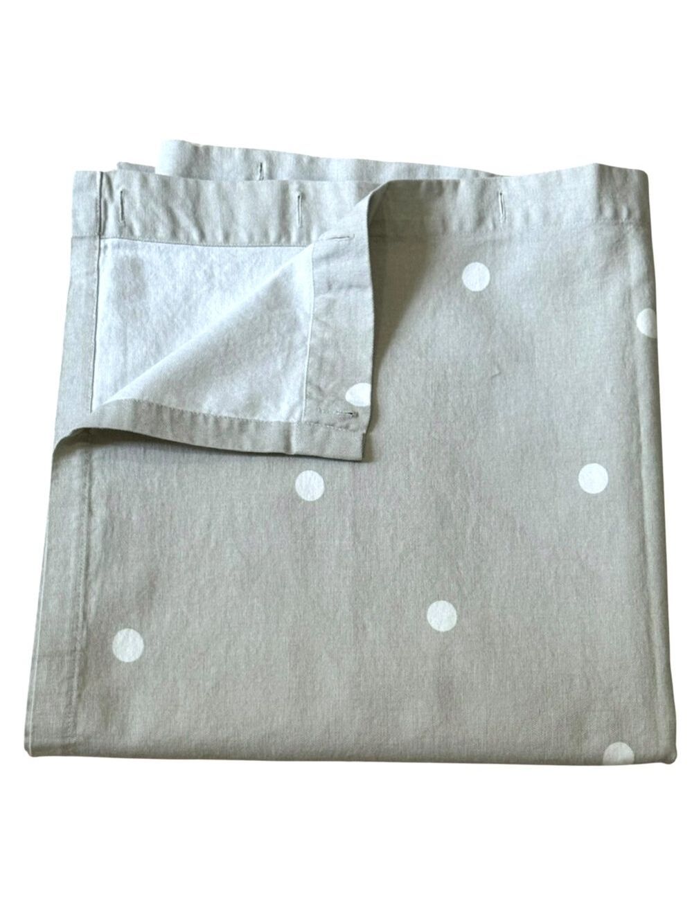 KATE SPADE Shower Curtain Gray with White Dots 72" x 72" Deco Dot GREAT!